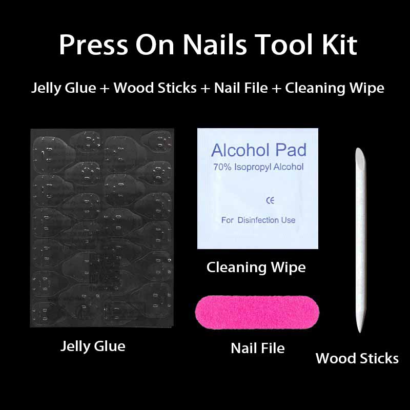 Nail Art Jelly - 1 комплект клейких вкладок для ногтей,