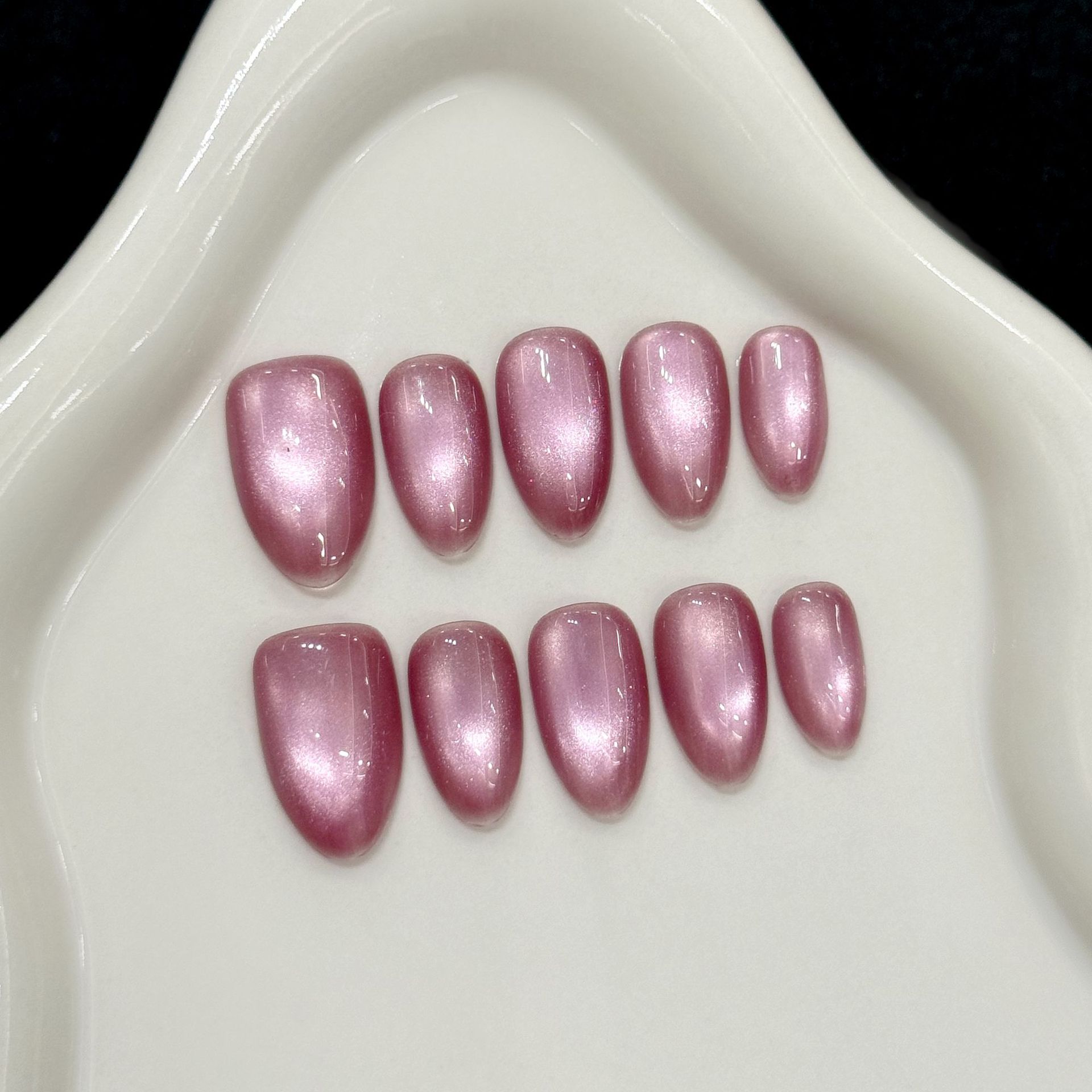 Nail Art Simple Elegant - 10 шт. Накладные ногти ручной работы,