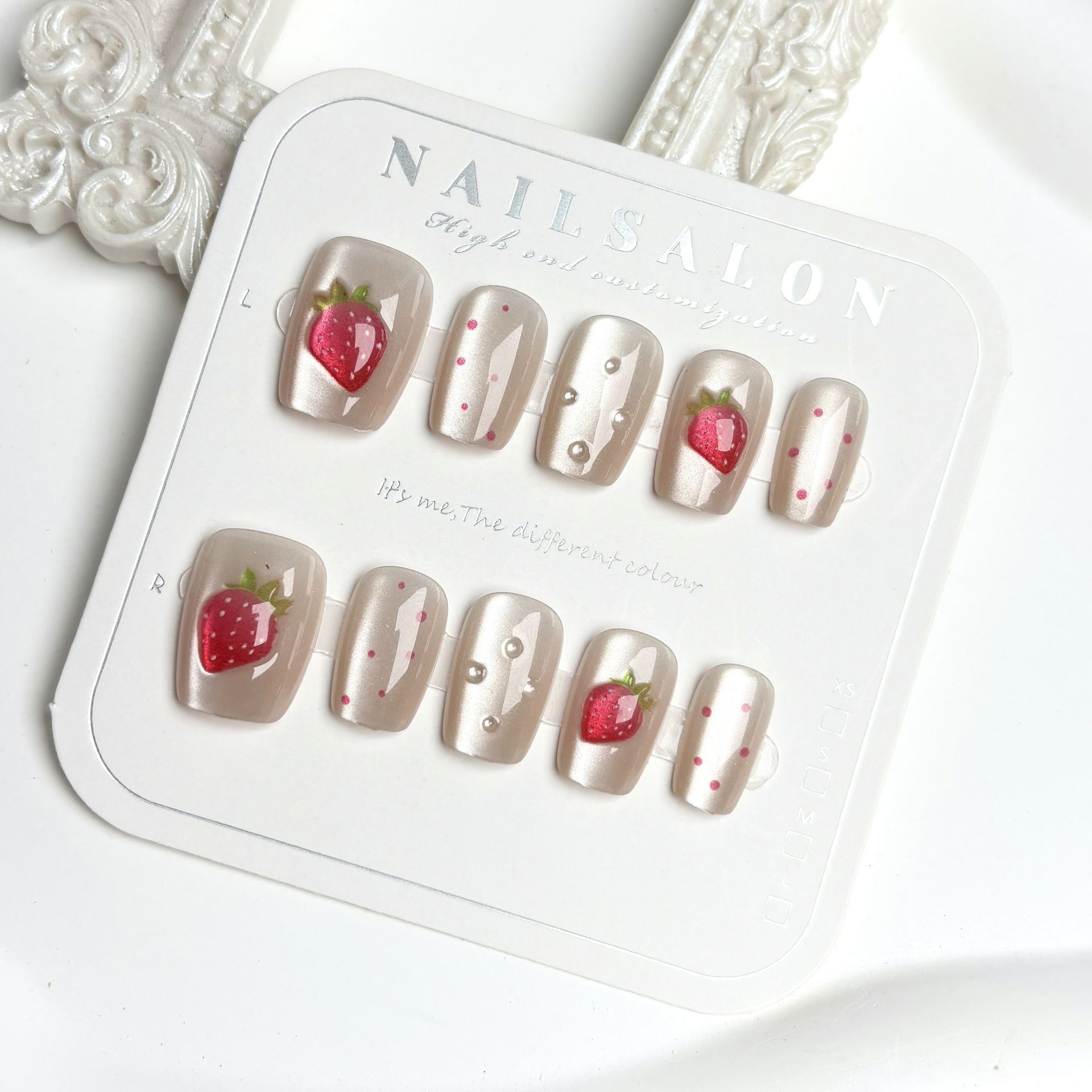 Nail Art Fake - 10 шт., короткие квадратные накладные ногти