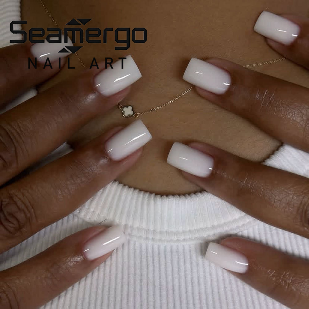 Nail Art Simple Elegant - 24 шт. коротких квадратных накладных ногтей