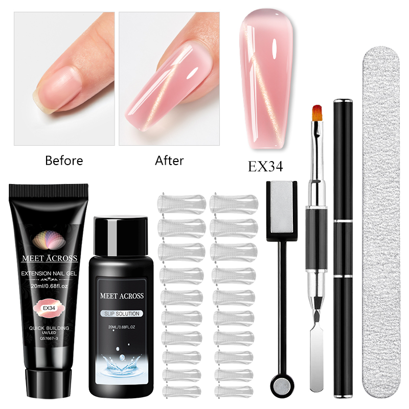 Polygel Nail Kit - Набор для наращивания ногтей с эффектом