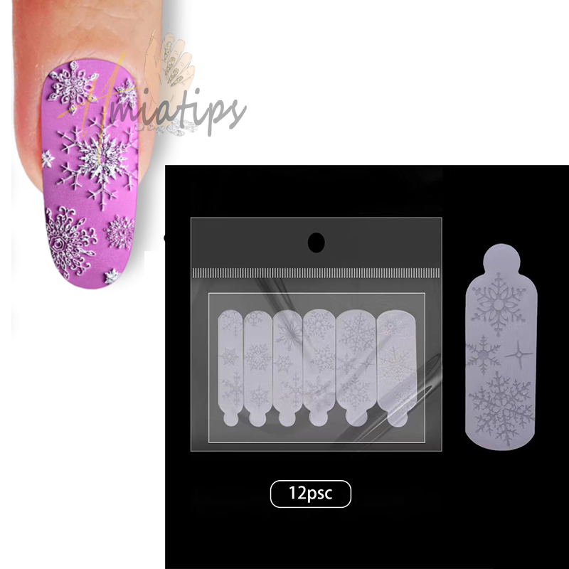 12 шт., силиконовые формы с ро – обзор и цена Nail Extension Form