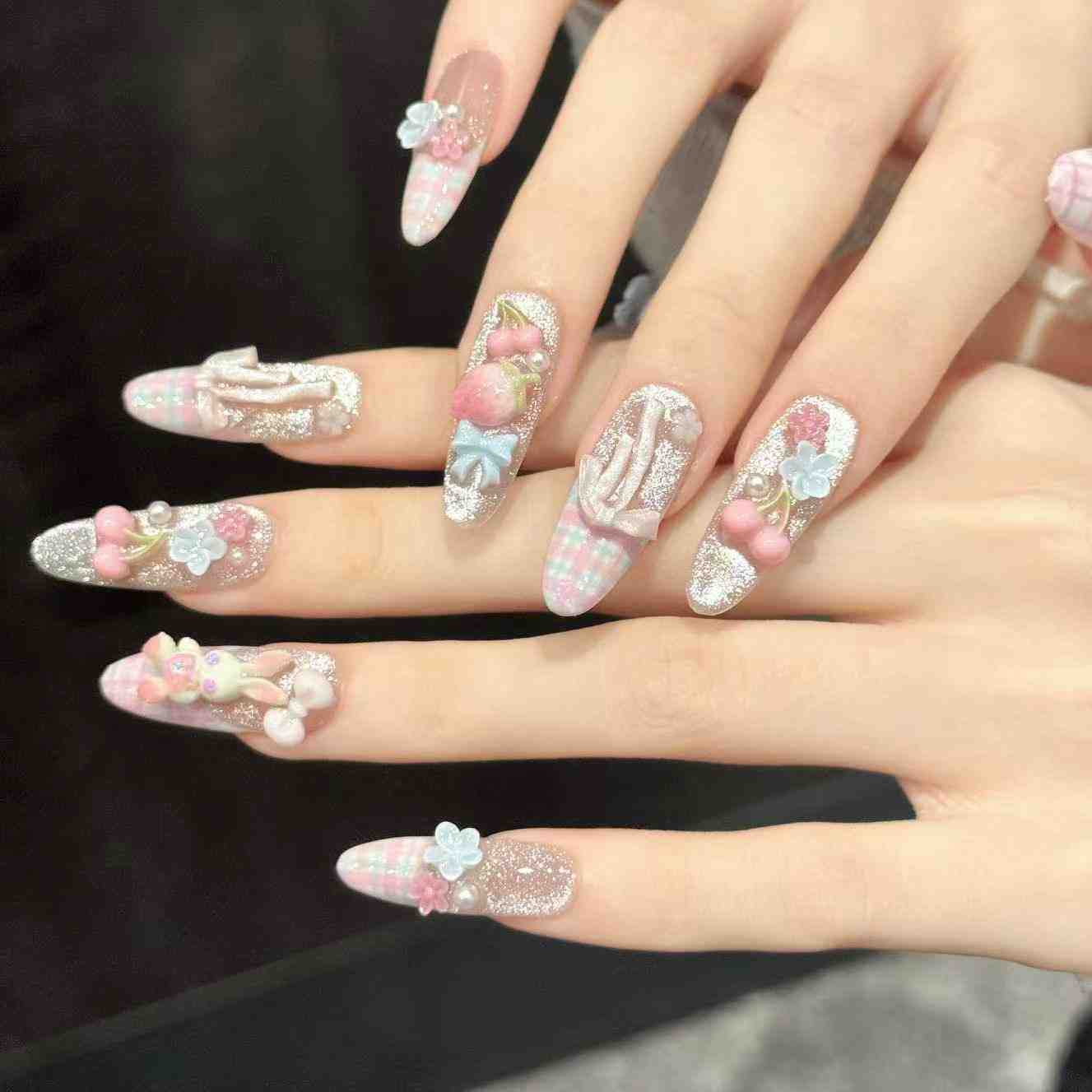 10 шт. овальных накладных ногт – обзор и цена Nail Art Fake
