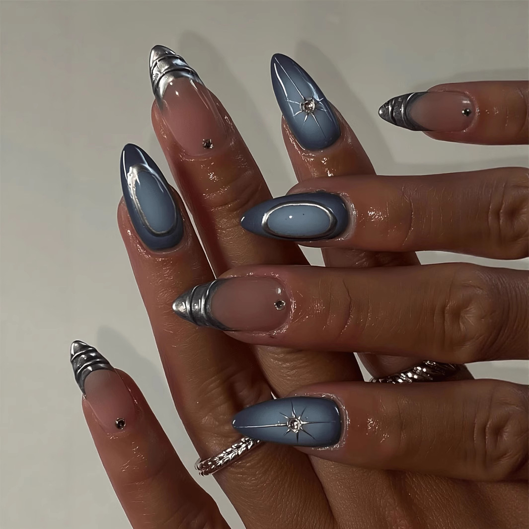 24 шт., набор коротких миндаль – обзор и цена Nail Art Gliter