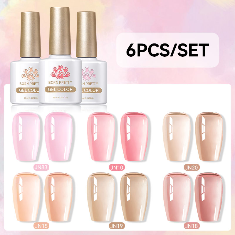 BORN PRETTY6Pcs 10ML Набор гел – обзор и цена Nail Art Jelly