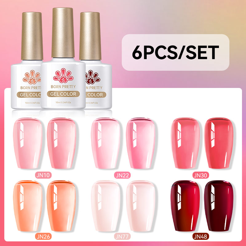 BORN PRETTY6Pcs 10ML Набор гел – обзор и цена Nail Art Jelly