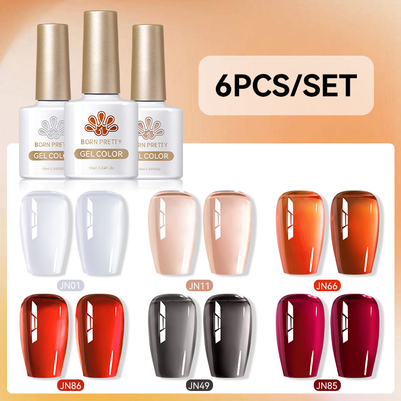BORN PRETTY6Pcs 10ML Набор гел – обзор и цена Nail Art Jelly