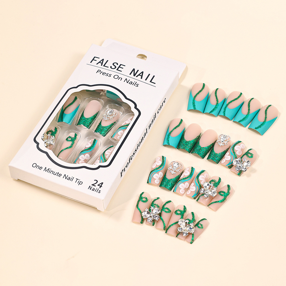 Накладные ногти на длинный гро – обзор и цена Nail Art Gliter