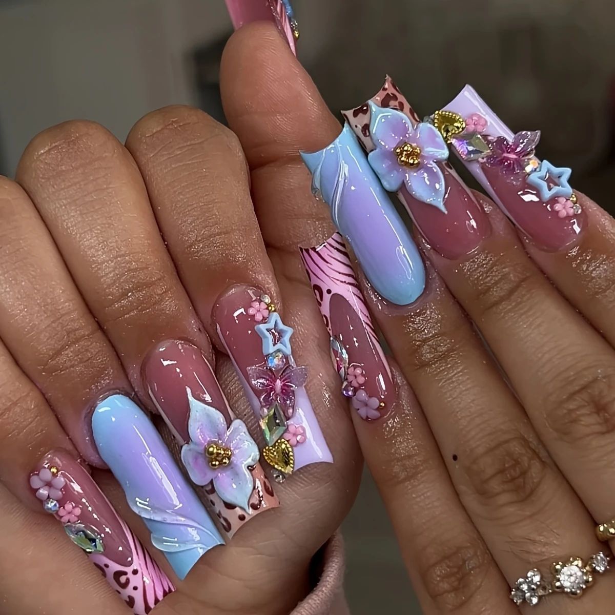 24 шт., носимые квадратные нак – обзор и цена Nail Art Gliter