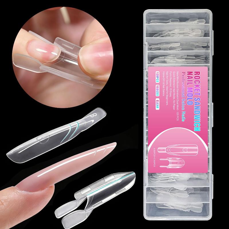 120 шт. двойных форм для наращ – обзор и цена Nail Extension Form