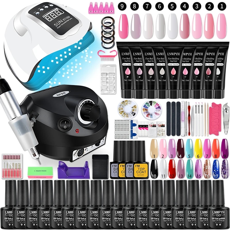 Набор гель-лаков для ногтей На – обзор и цена Polygel Nail Kit