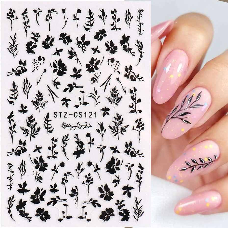 2 шт. 3D простые наклейки для  – обзор и цена Nail Art Simple Elegant