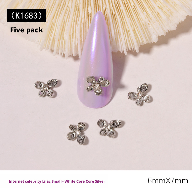 10 шт. 3D-украшений для ногтей – обзор и цена Nail Art Lilac