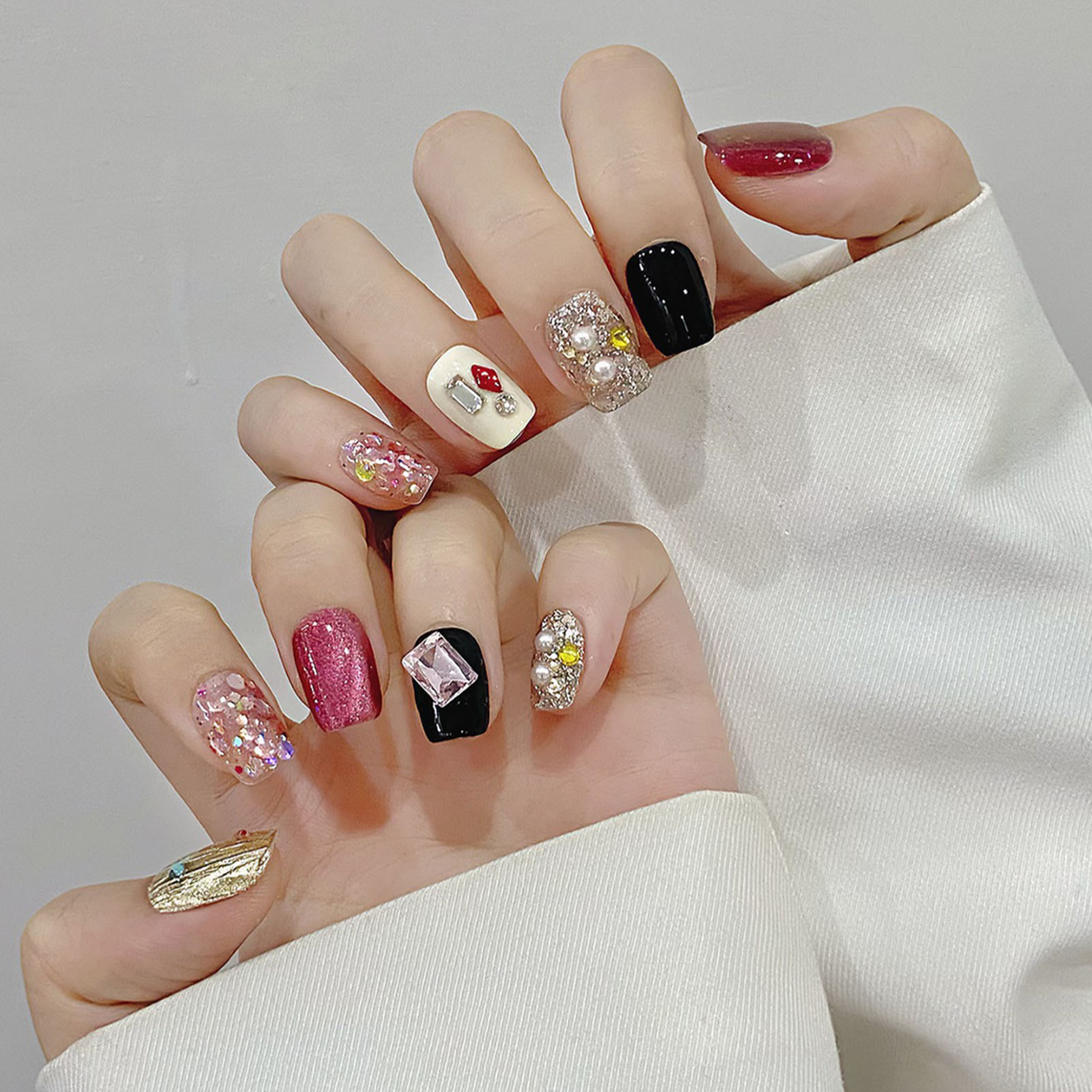 Накладные ногти ручной работы  – обзор и цена Nail Art Gliter