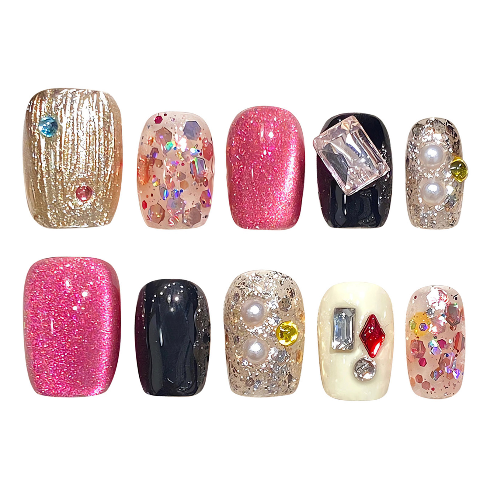Накладные ногти ручной работы  – обзор и цена Nail Art Gliter