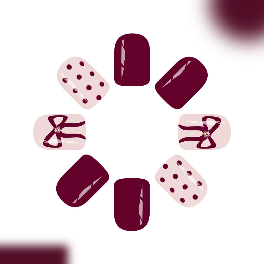 Короткие квадратные накладные  – обзор и цена Nail Art Gliter