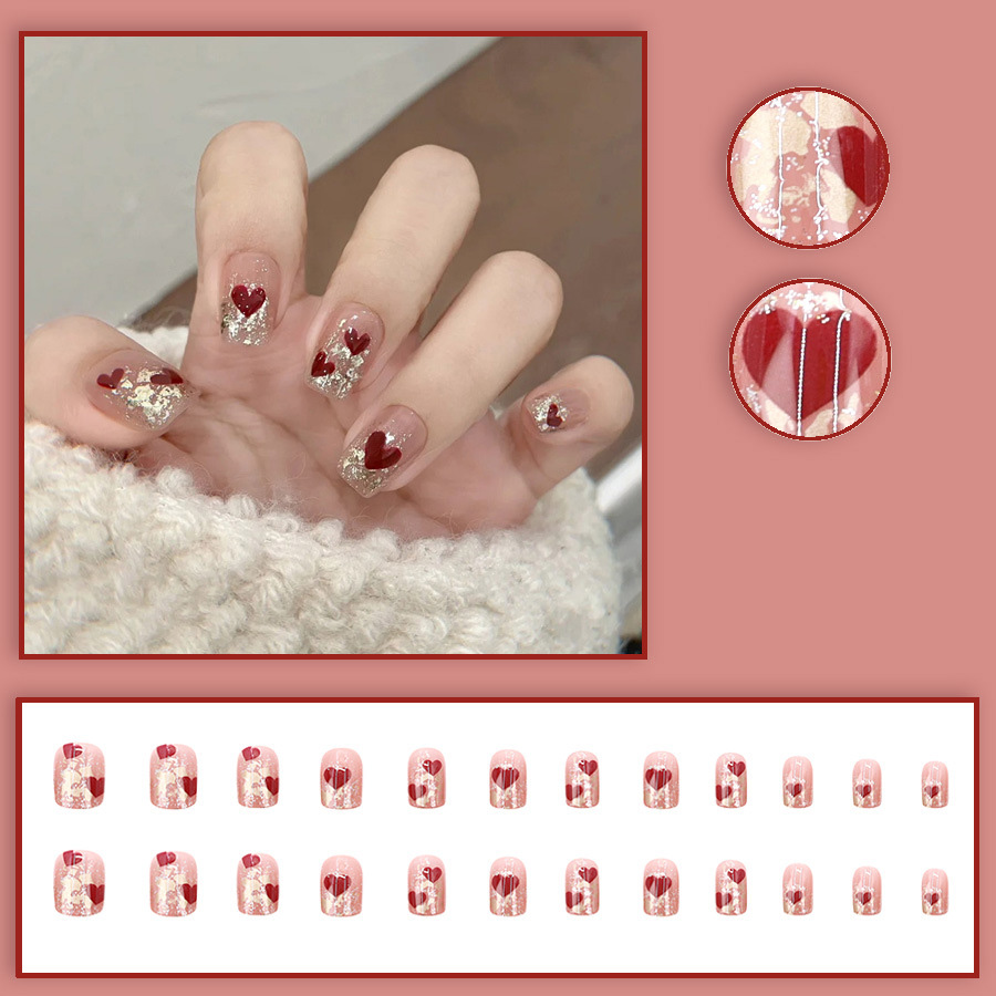 24 шт./набор, короткие квадрат – обзор и цена Nail Art Fake