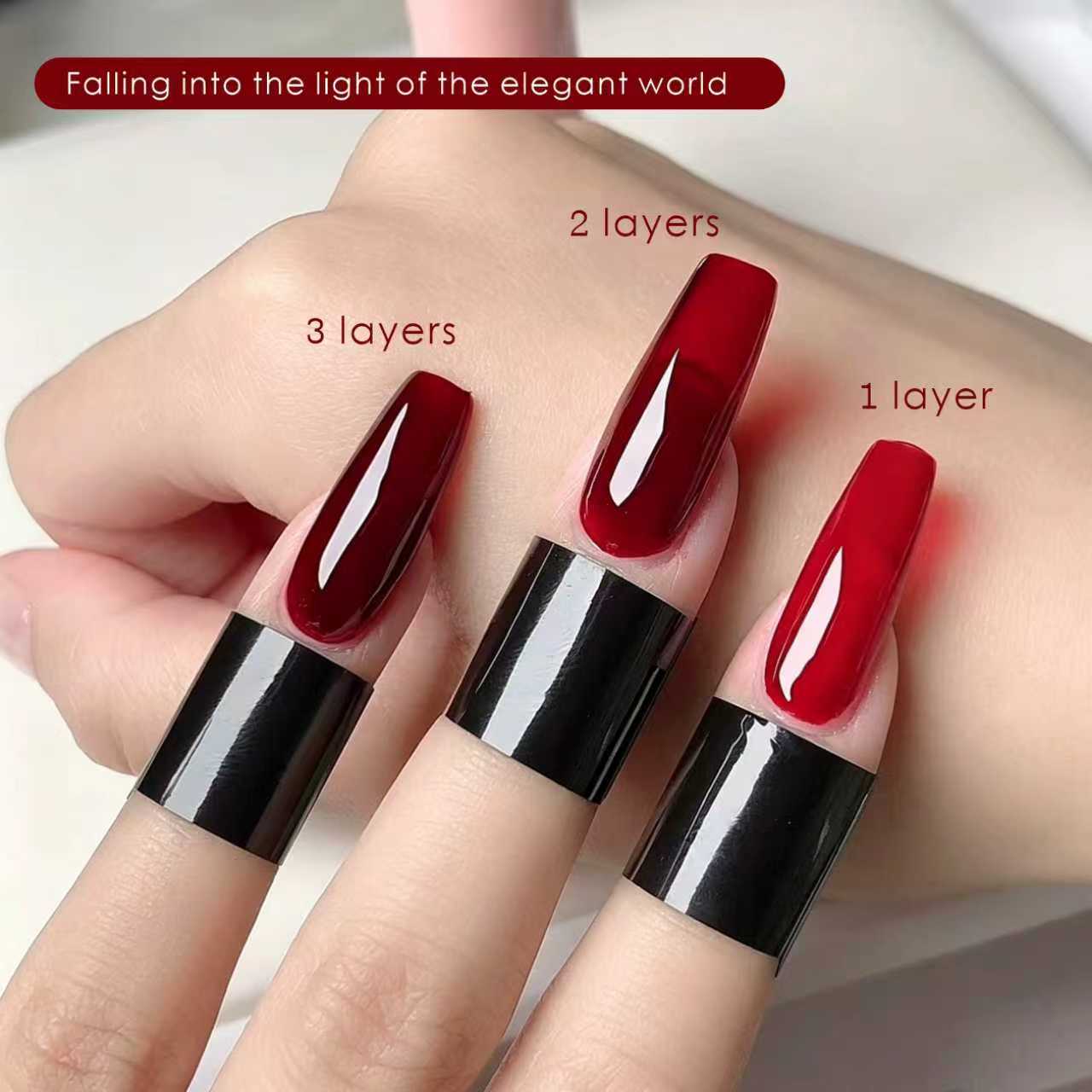 15 мл полупрозрачного красного – обзор и цена Nail Art Simple Elegant