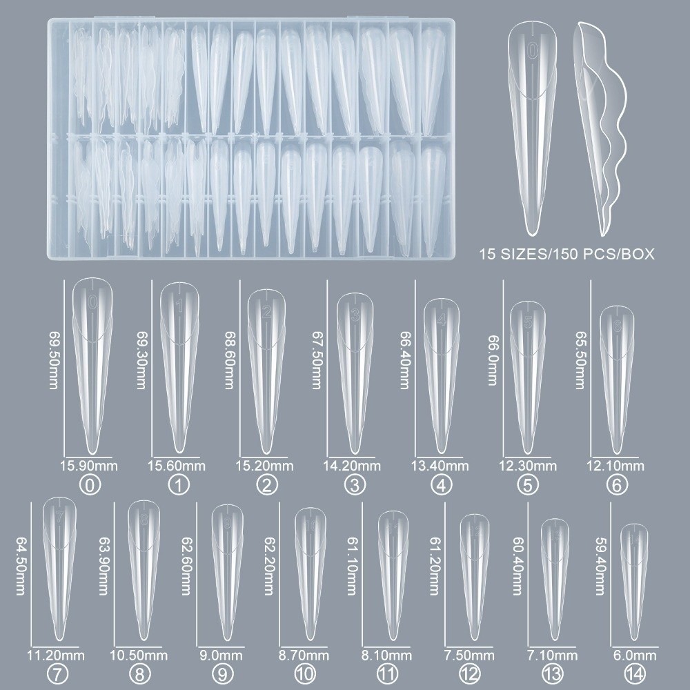 150 шт. многоразовых форм для  – обзор и цена Nail Extension Form