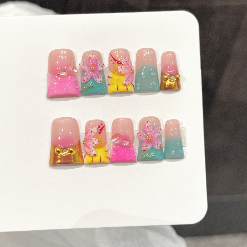 10 шт., накладные ногти в океа – обзор и цена Nail Art Fake