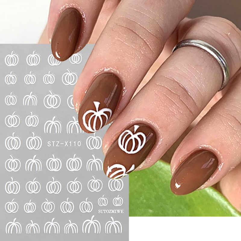 2 шт. Элегантные белые наклейк – обзор и цена Nail Art Simple Elegant