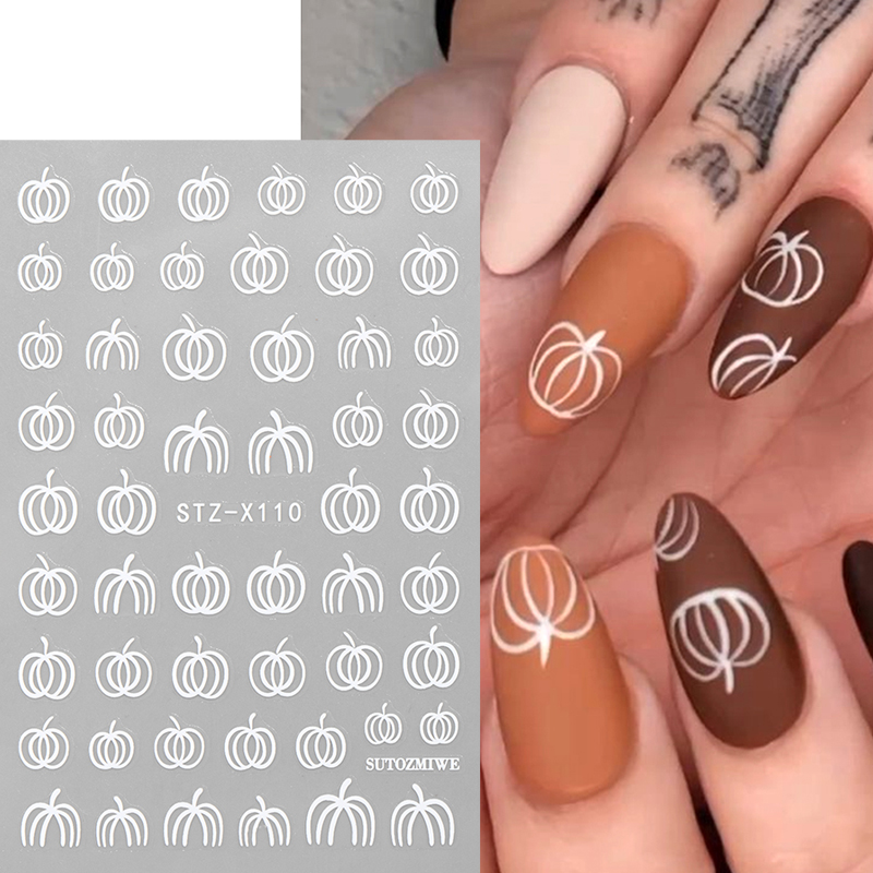 2 шт. Элегантные белые наклейк – обзор и цена Nail Art Simple Elegant