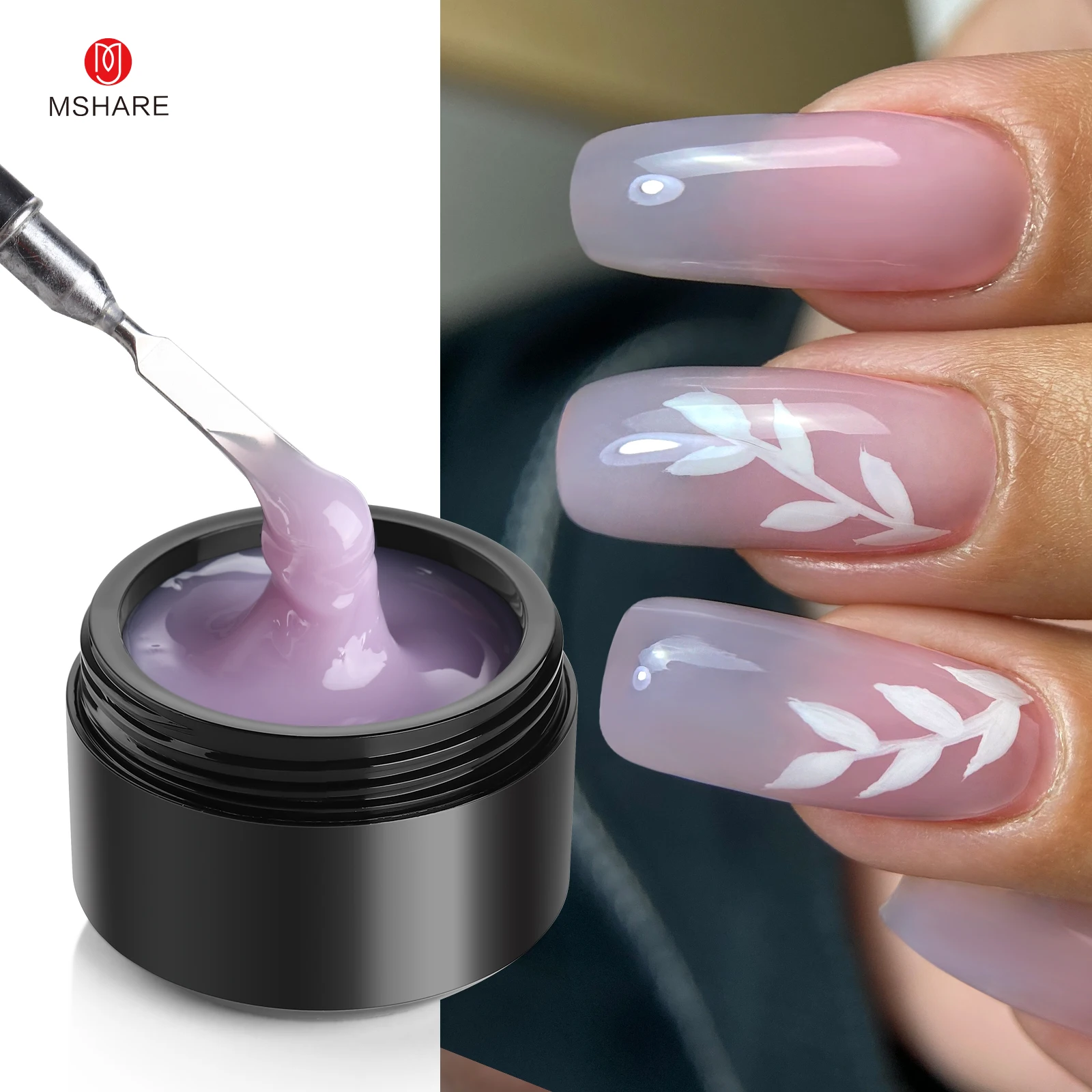 MSHARE Purple Lilac Builder Ex – обзор и цена Nail Art Lilac
