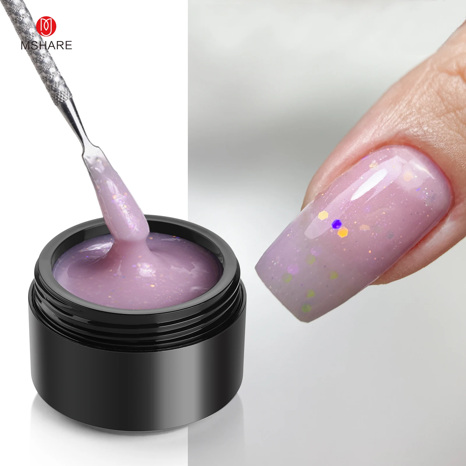 MSHARE Purple Lilac Builder Ex – обзор и цена Nail Art Lilac