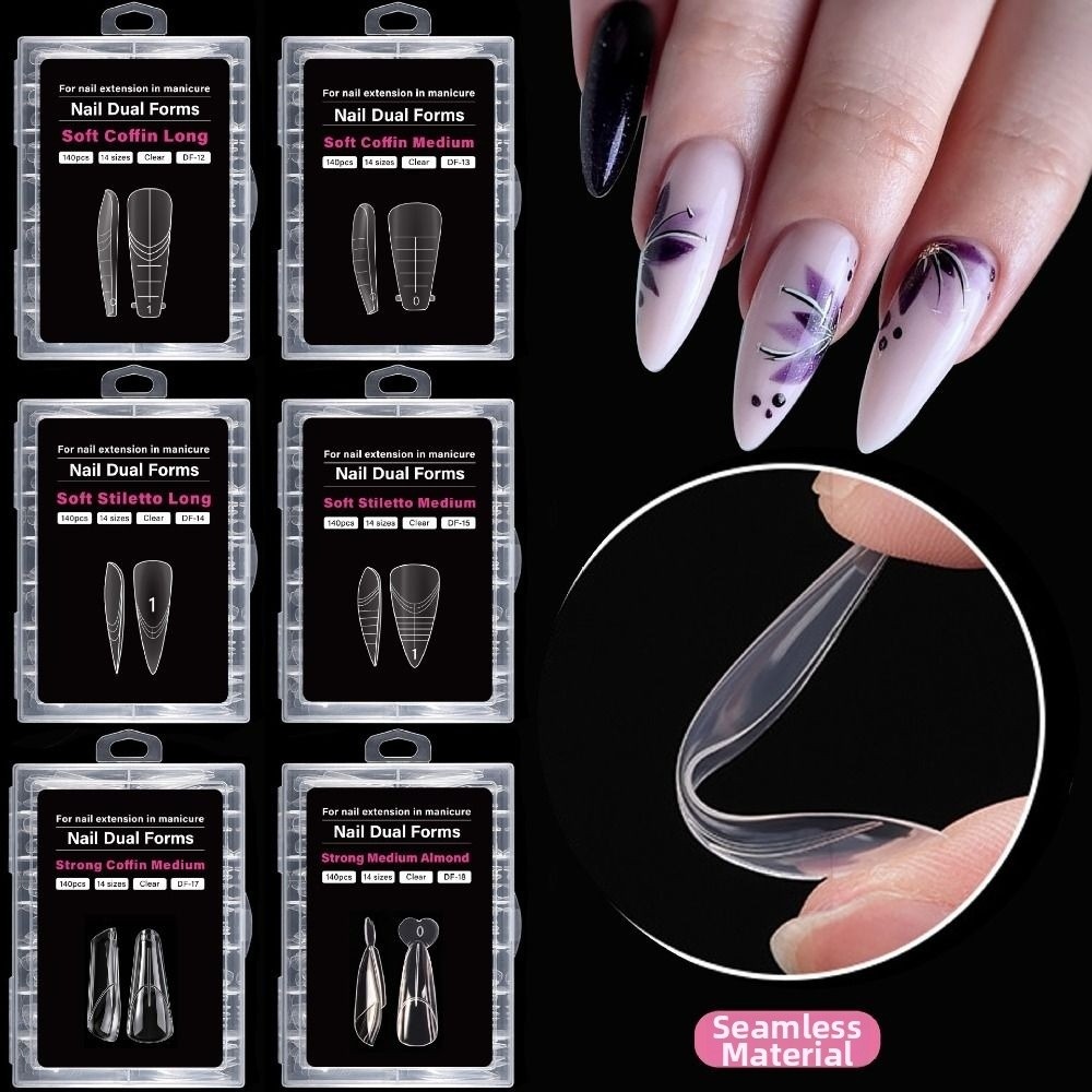 140 шт. 14 размеров, французск – обзор и цена Nail Extension Form