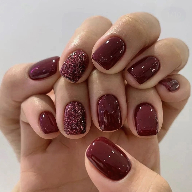 24 шт., однотонные накладные н – обзор и цена Nail Art Fake