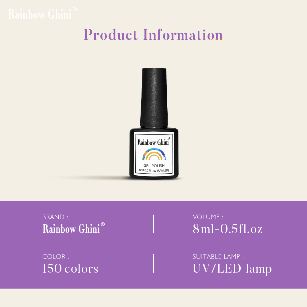 Лак для ногтей Rainbow Ghini 8 – обзор и цена Nail Art Lilac